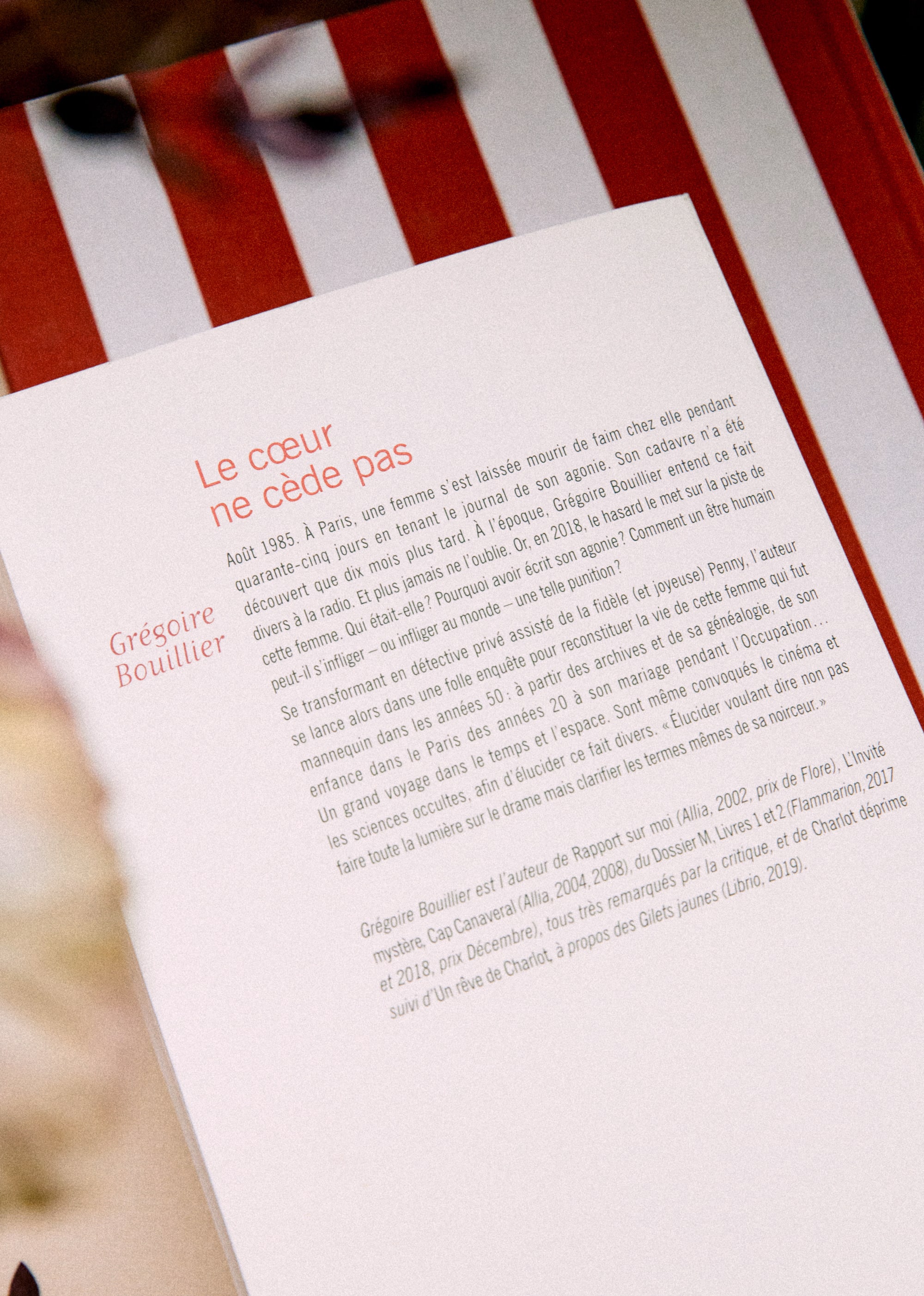Le cœur ne cède pas - G. Bouillier - Blanc - LES COMPOSANTES/DÉCOUVRIR 5906714