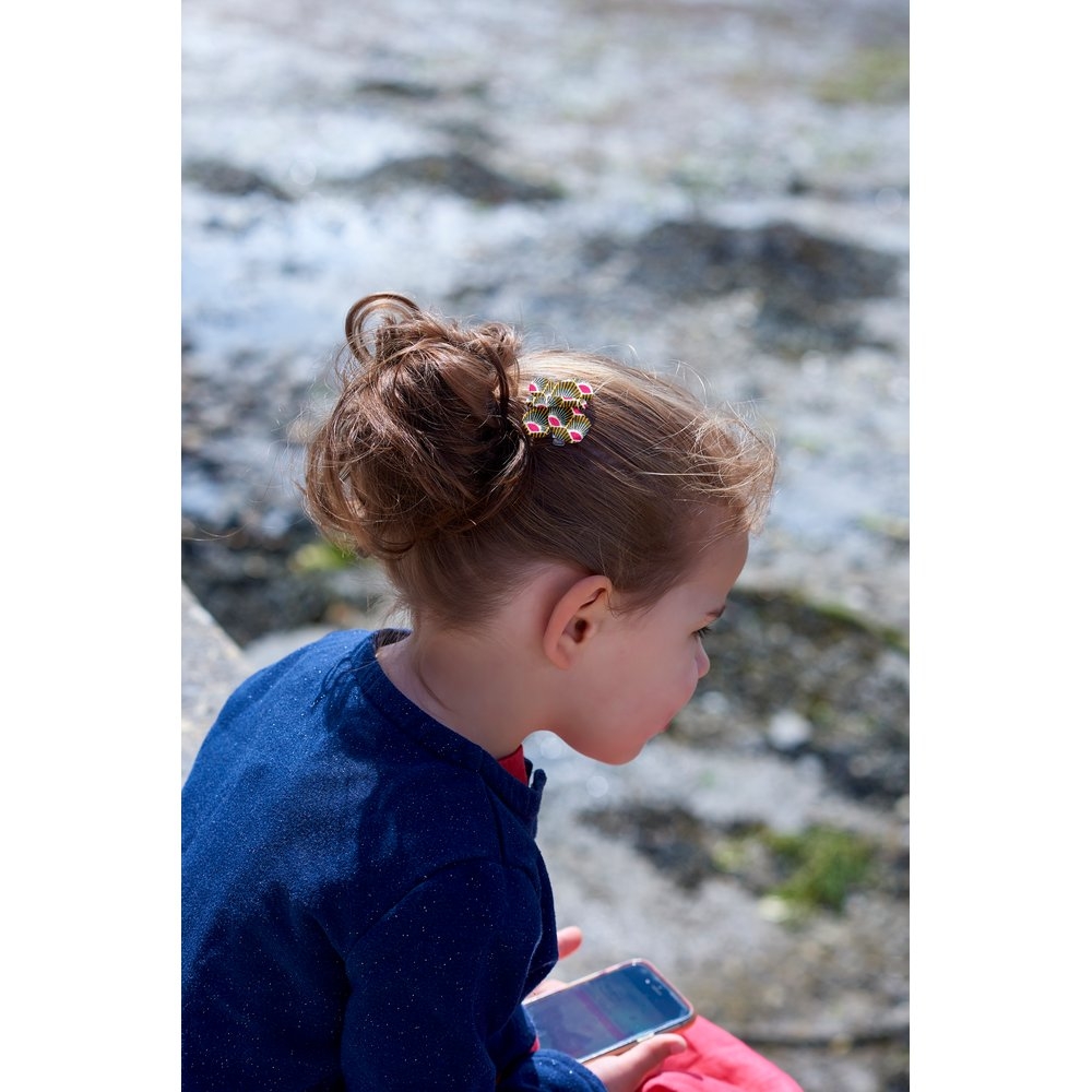 Barrette Petit Papillon Palmette