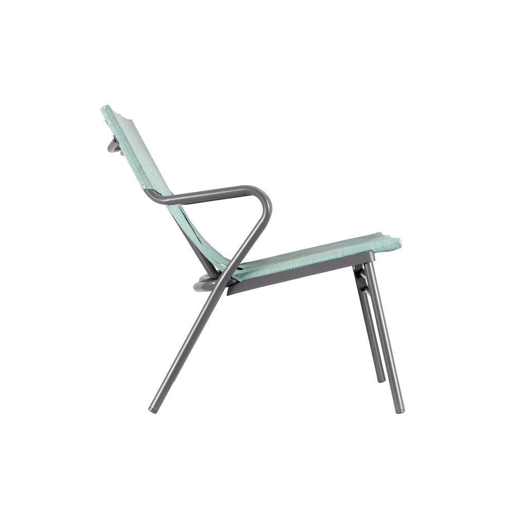 Bank mit niedriger Sitzfläche und hohem Komfort Vence Batyline® Duo Blau Mistral Blue