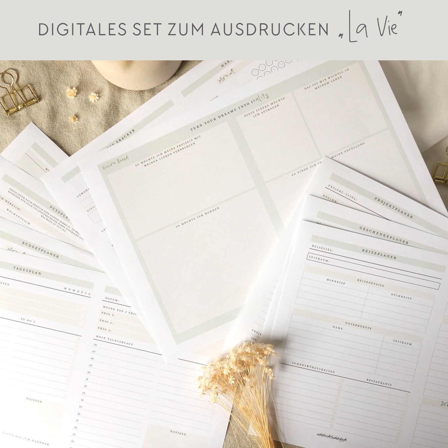 Digitales Set „La Vie