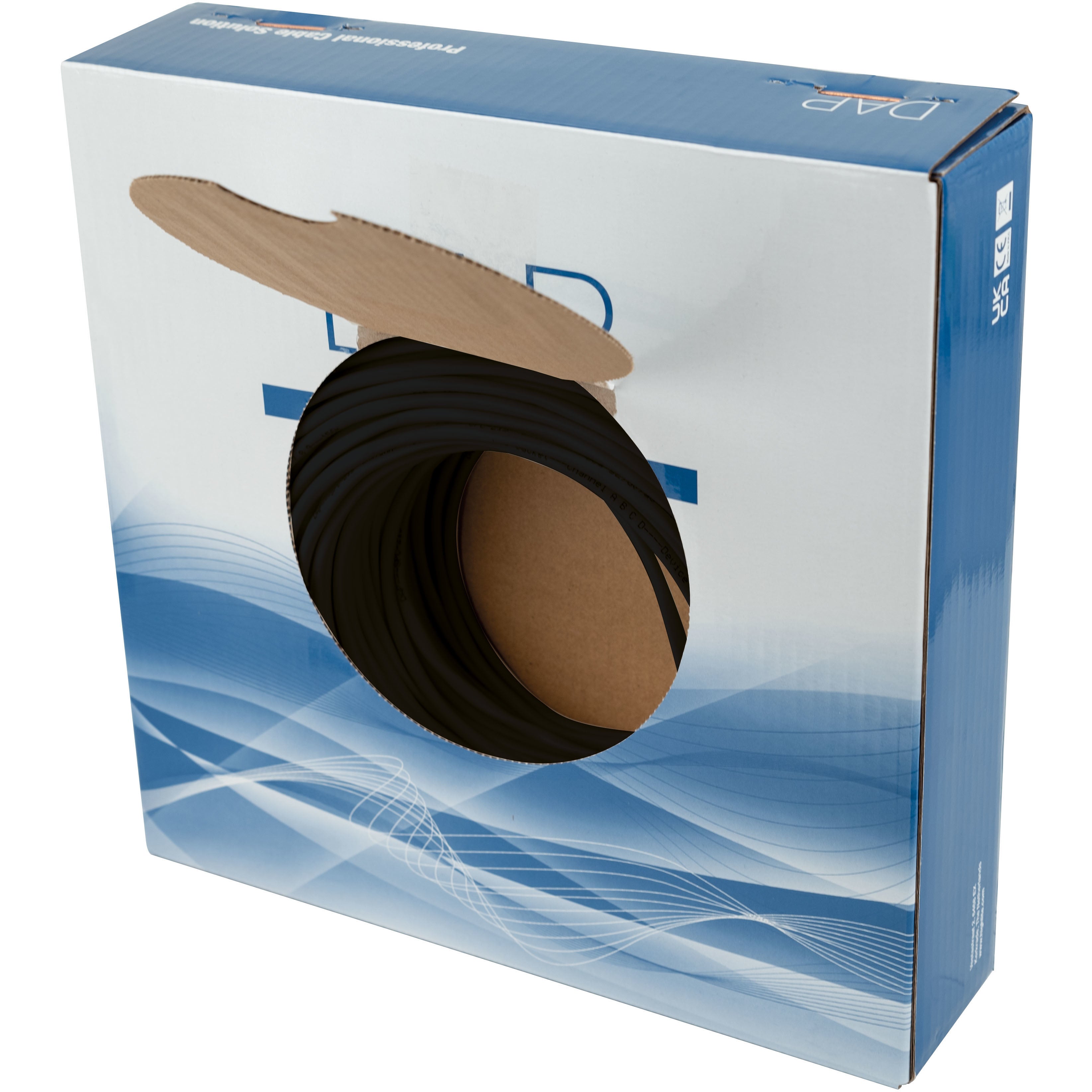 DAP SPC-275-DCA-s2-d0-a3 zwarte speakerkabel, 2x 0.75 mm², 100 meter
