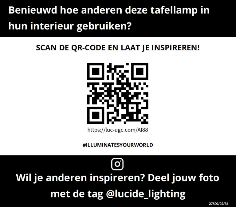 Lucide La Donna tafellamp LED oplaadbaar buiten IP54 wit