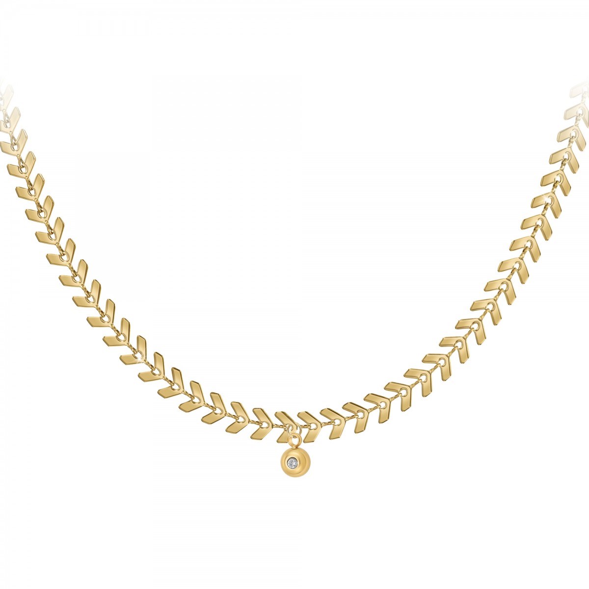 Collier SC Bohème orné d'un véritable diamant blanc