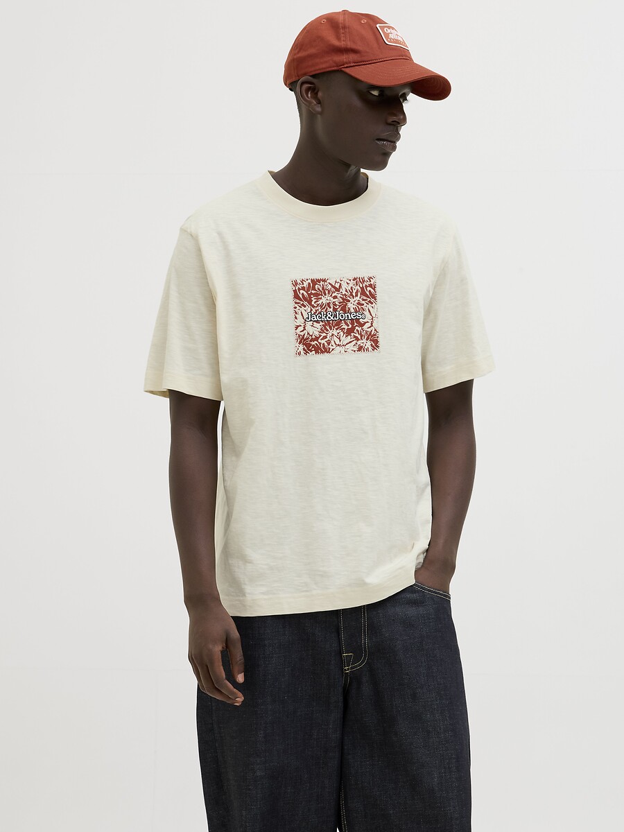 JACK & JONES<br>Camiseta com hals redondos e logotipo
