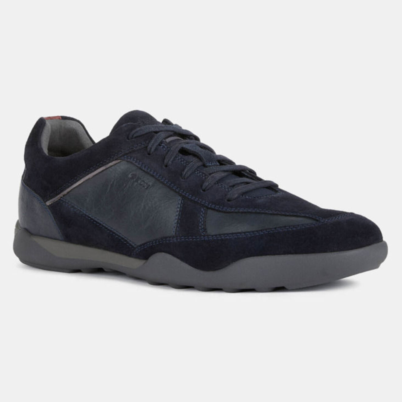 Geox Baskets en Cuir et Velours de Cuir Metodo bleu marine