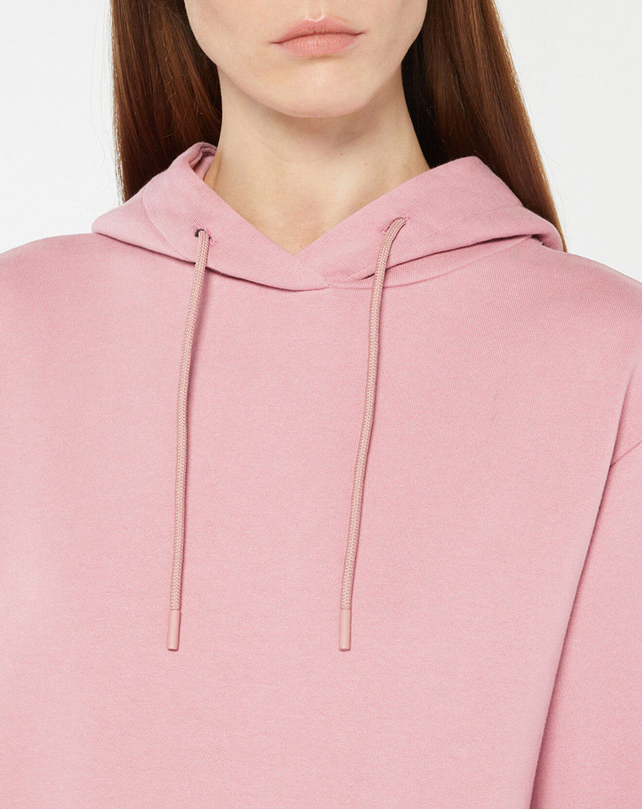 Galeries Lafayette Sweat à capuche en Coton Bio Bahut rose