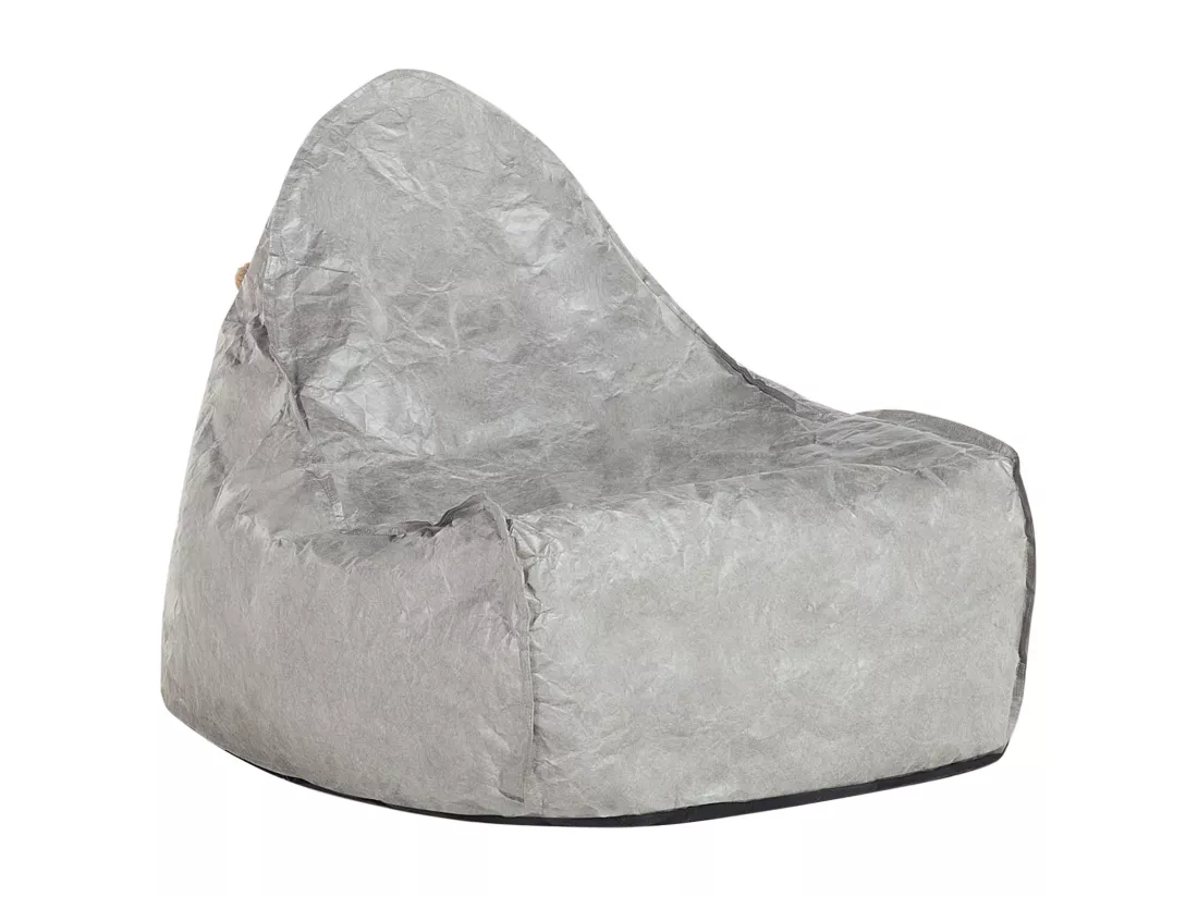 Pouf poire 200 L DROP 63 cm 75 cm Gris clair