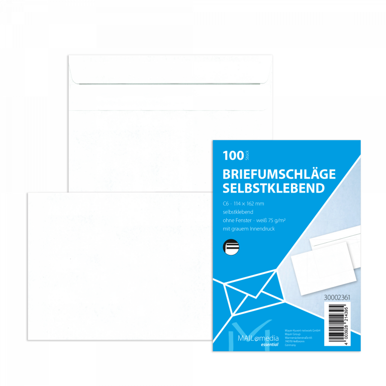 Standard-Kuvert, selbstklebend