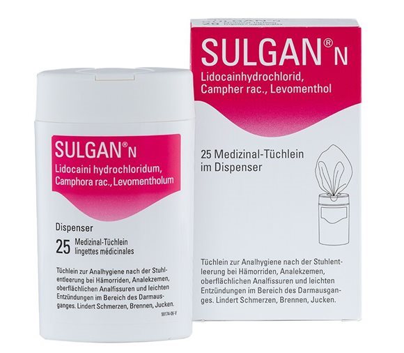 SULGAN Medizinal-Tüchlein in Dispenser Disp 25 Stk