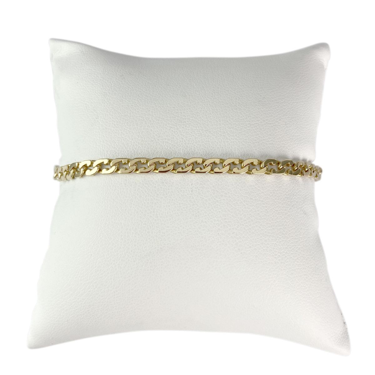 Bracelet d'occasion or 750 jaune maille fantaisie 18 cm