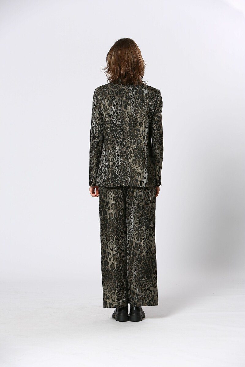 ATÉ BREVE<br>Blazer com estampa de leopardo