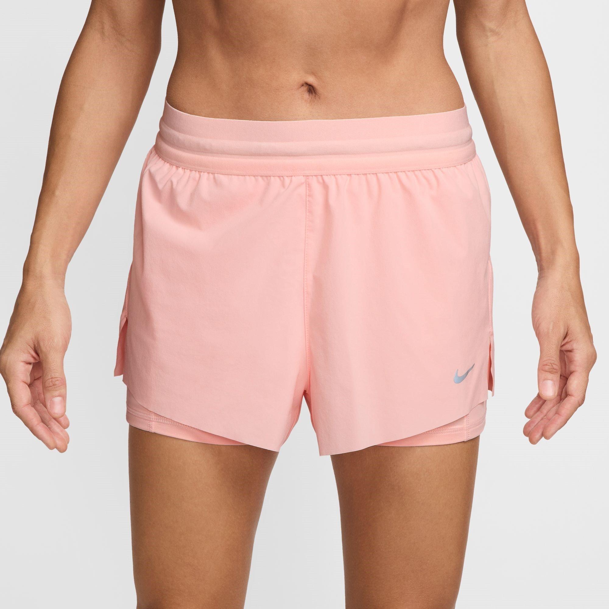 Nike Dri FIT Swift Womens Mid Rise 3 2 in 1 Shorts