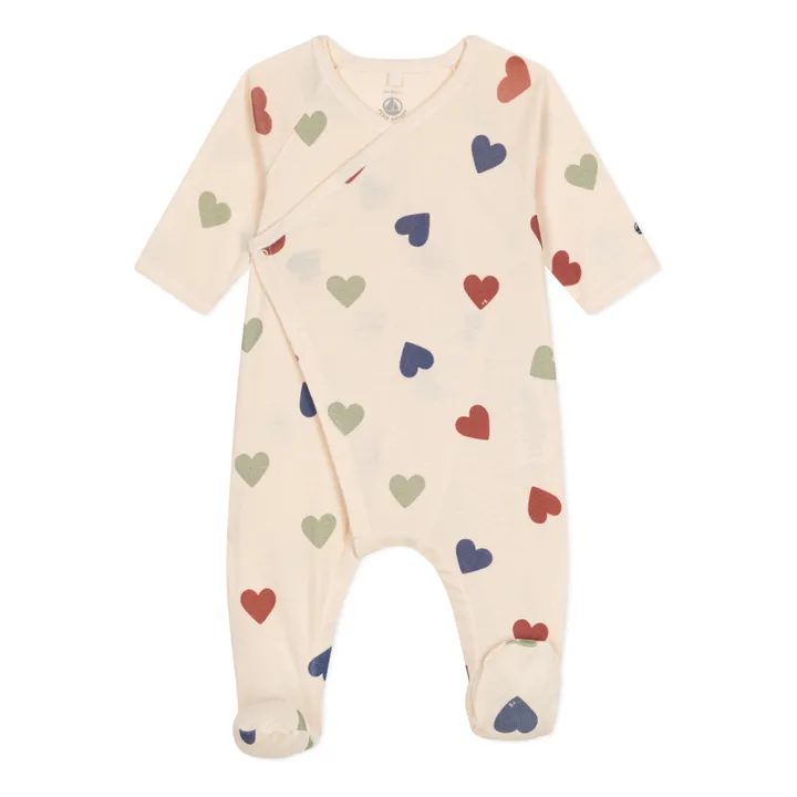Petit Bateau Pyjama Miam Cœurs | Beige