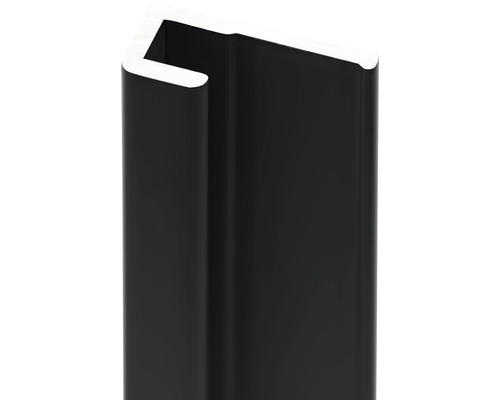 Decodesign vierkant eindprofiel 2100 mm zwart