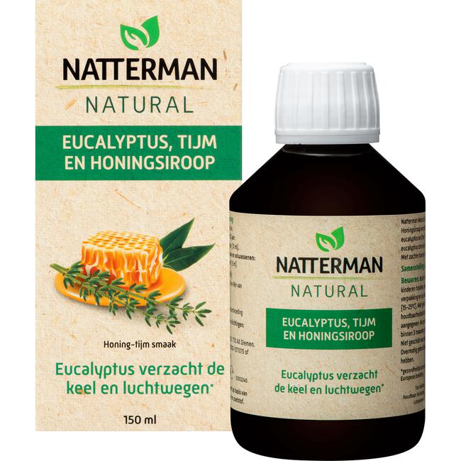 Natterman Natural Eucalyptus, Tijm en Honingsiroop 150 ML