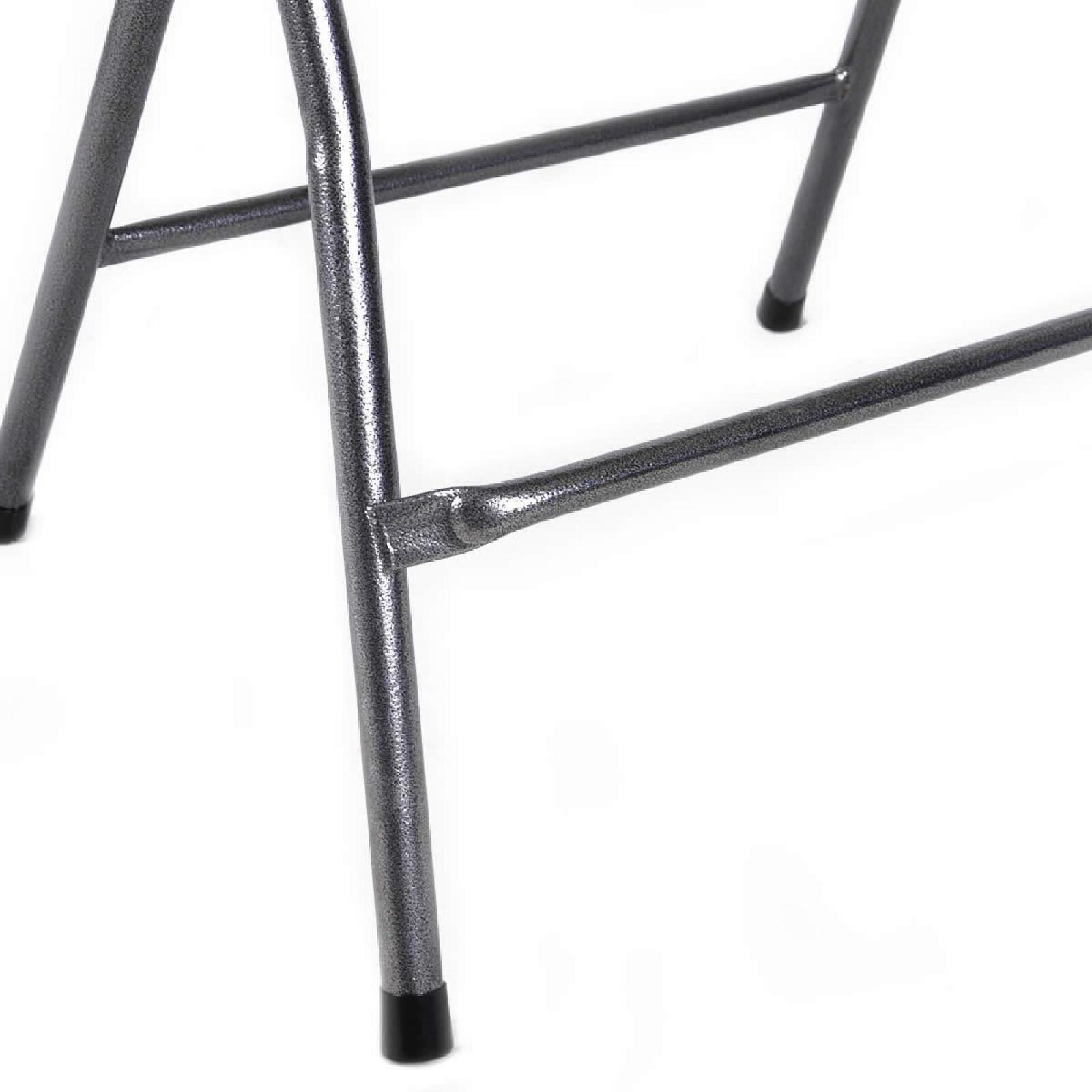 VCM Partytisch Stehtisch klappbar mit Husse weiß Bistrotisch Bartisch 110 cm rund