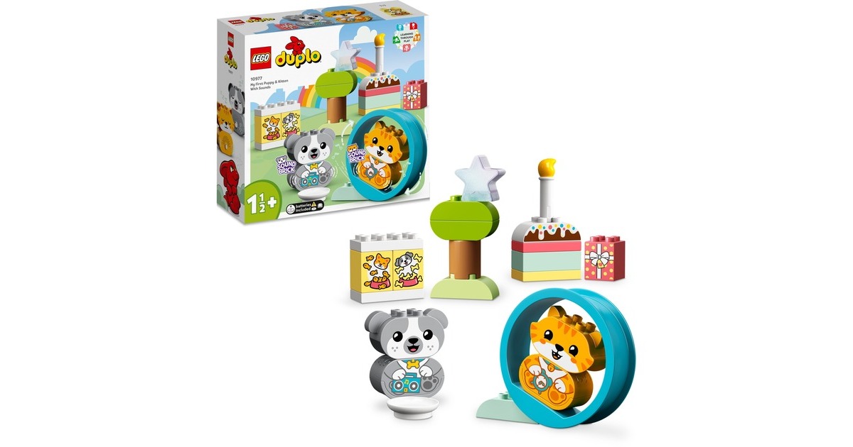 LEGODUPLO - Mijn eerste Puppy en Kitten met geluid Constructiespeelgoed  (10977)