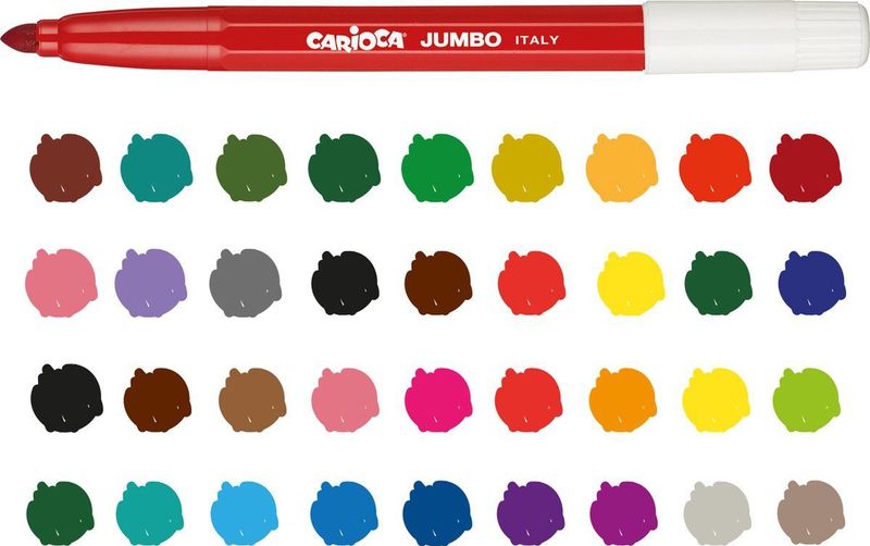 Viltstift carioca jumbo maxi assorti 50st | Set a 50 stuk