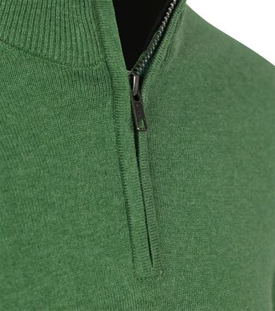 Steppin' Out Half-Zip Trui Cotton Cashmere Groen PU-HZ-COCASH-STEPP-WOODLANDGREEN kopen