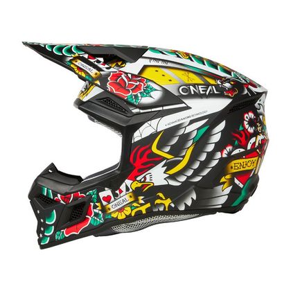 Casque cross O'Neal 3SRS - INKED - ENFANT - Multicolore