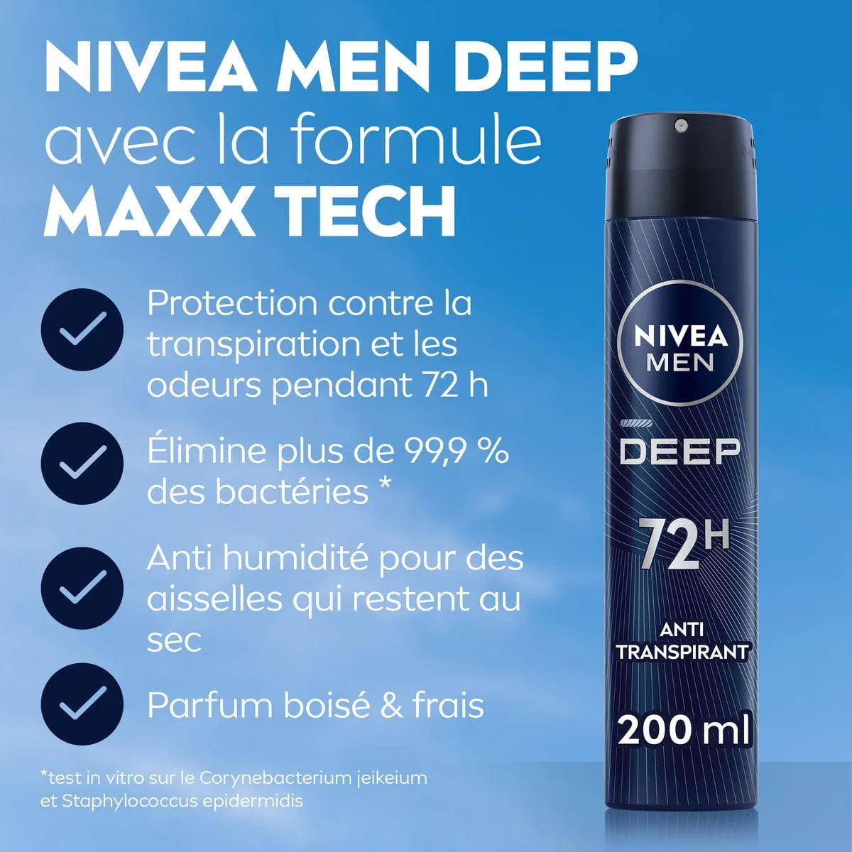 DÉODORANT ANTI-TRANSPIRANT HOMME SPRAY DEEP DARKWOOD