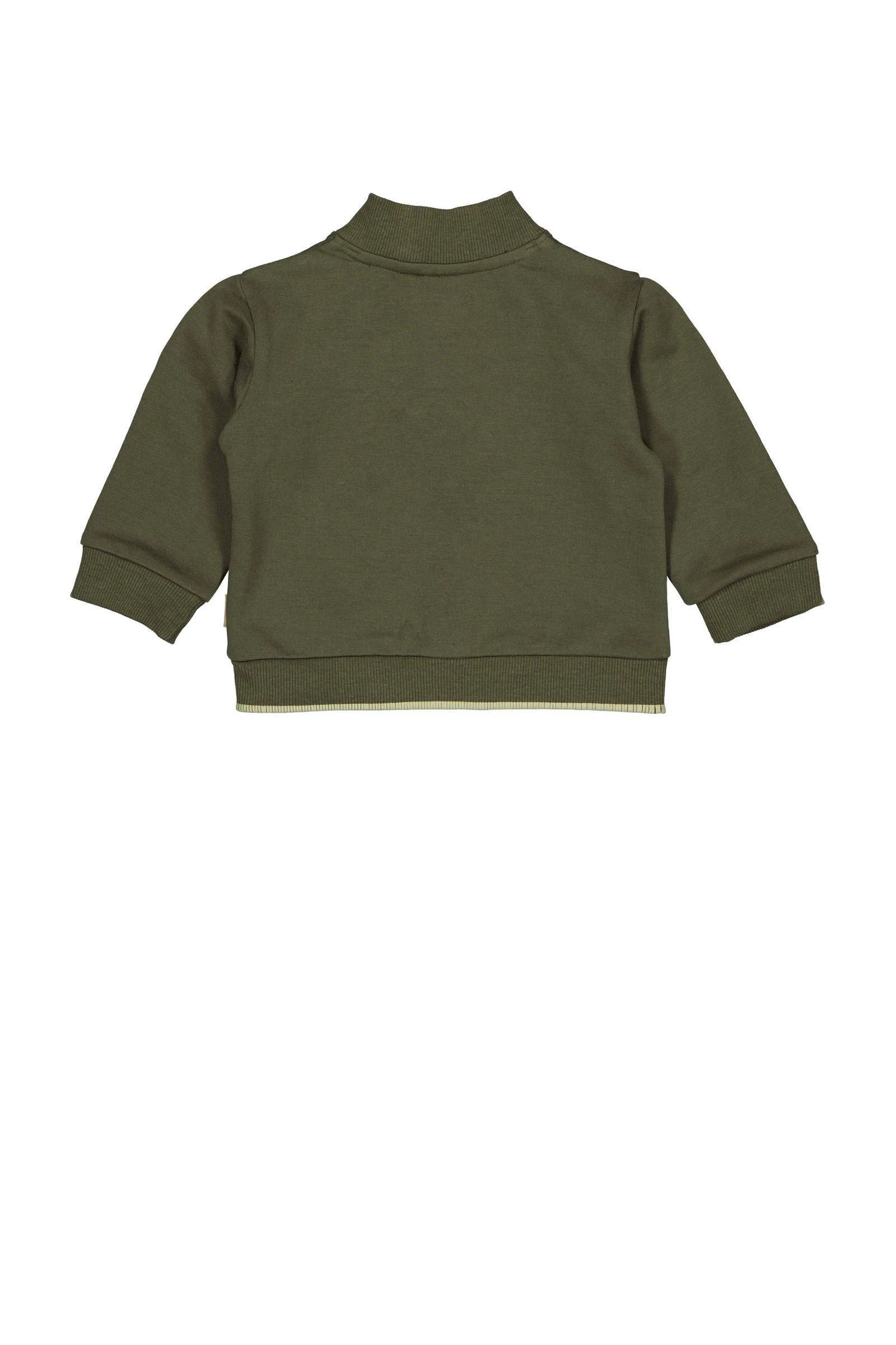 Quapi baby sweatvest FOSS olijfgroen