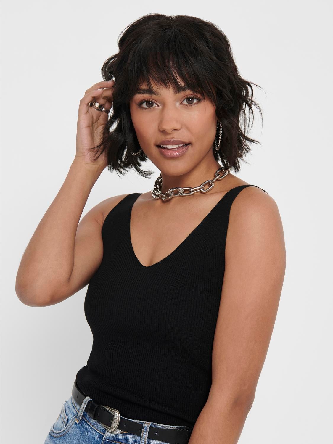 JDYNANNA Gestricktes Oberteil Black