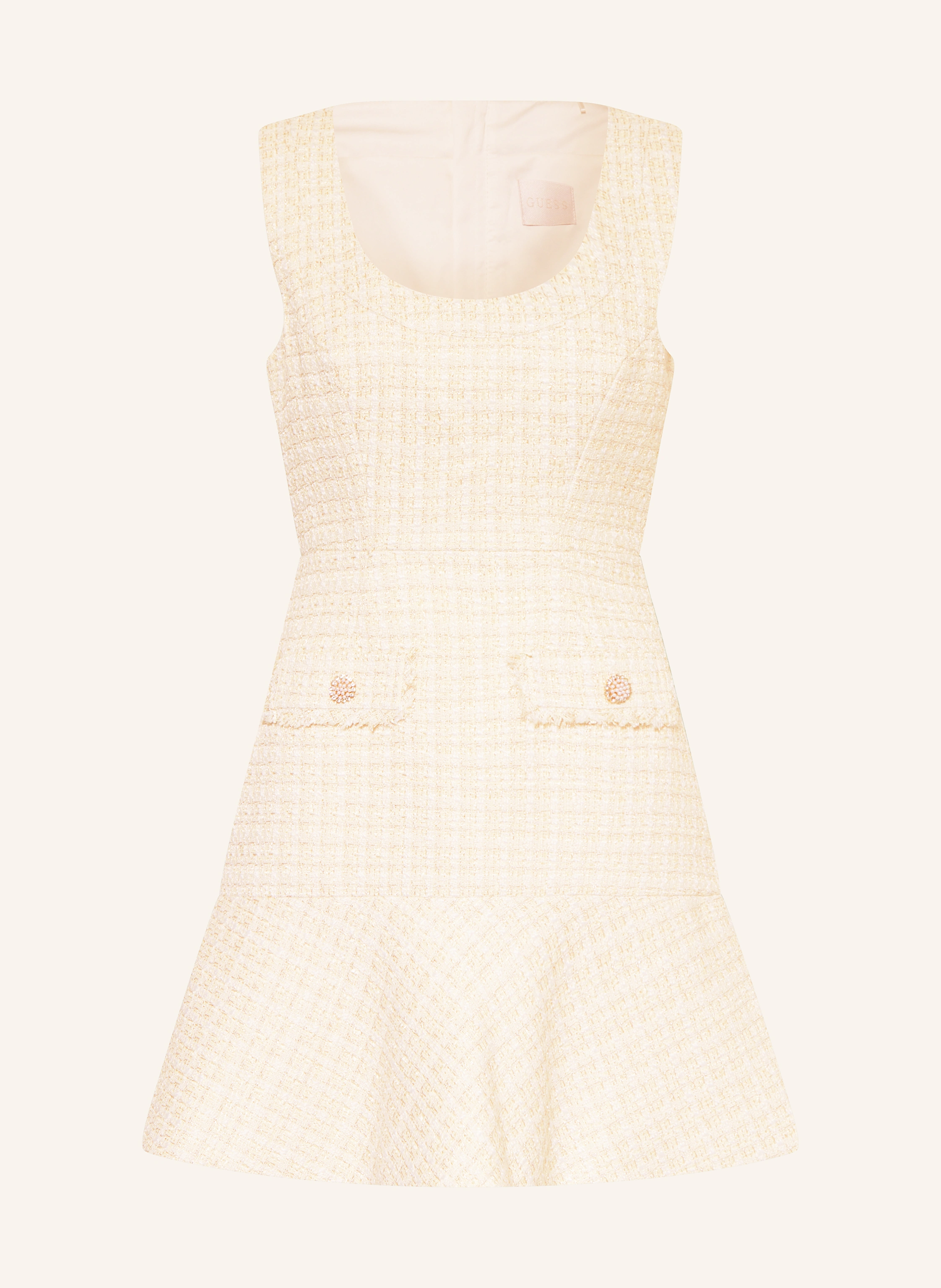 GUESS Etuikleid DAPHNEE aus Bouclé mit Glitzergarn