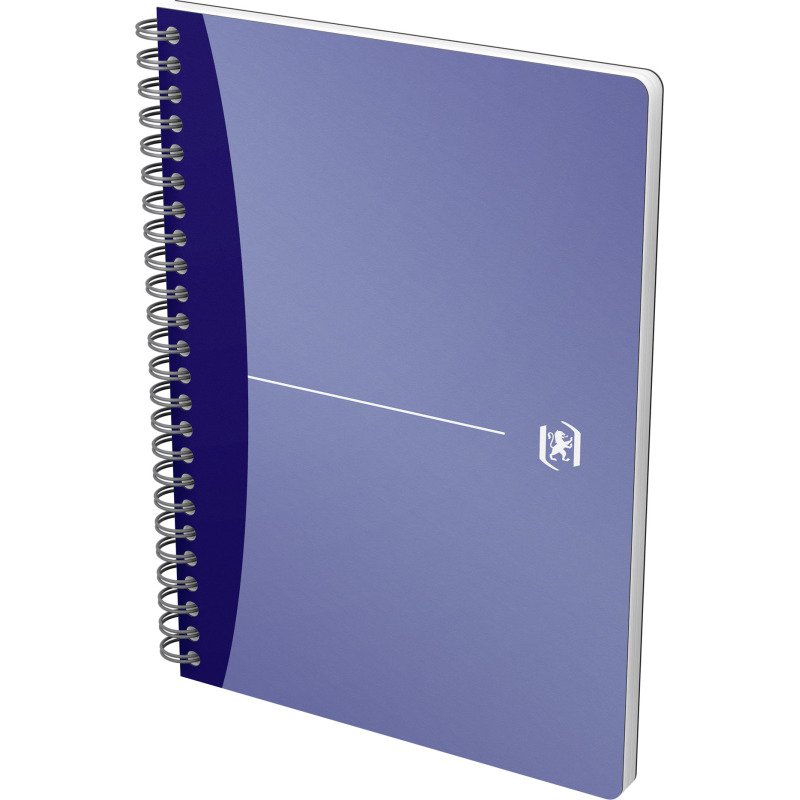Cahier spirale Oxford Urban mix A5 14,8 x 21 cm - blanc ligné - 180 pages