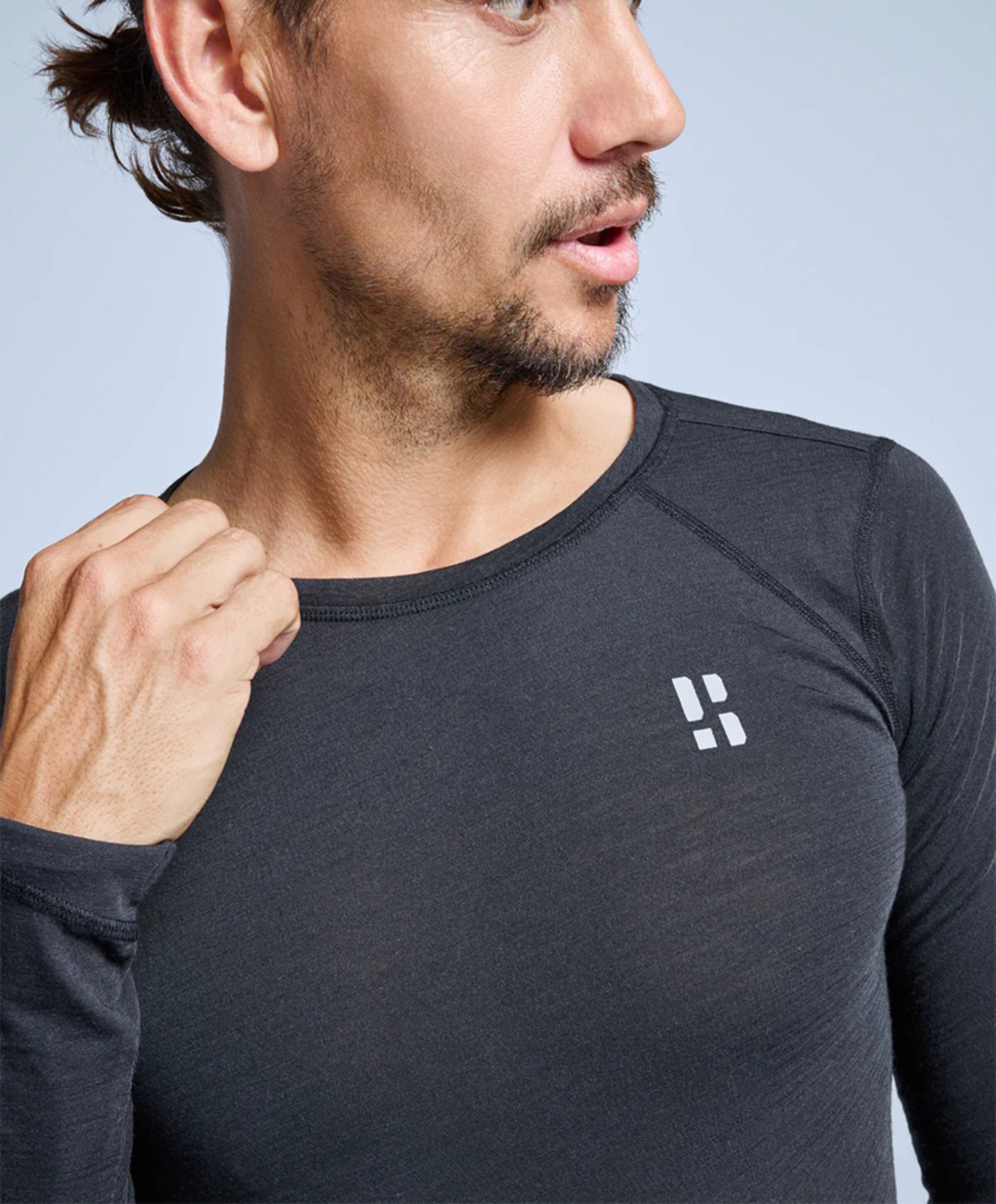 Poederbaas Heren thermoshirt zwart