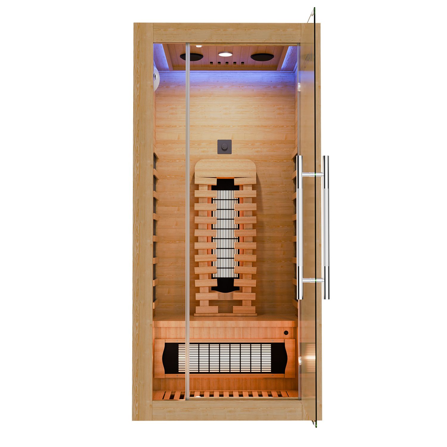 Artsauna Infrarotkabine Kiruna90 Premium Dual Technologie - Vollspektrumstrahler & Flächenstrahler