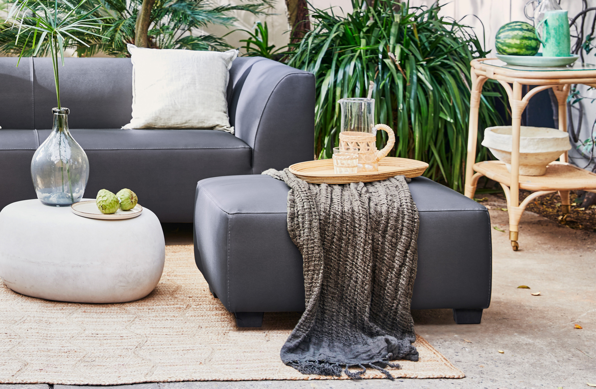 vtwonen hocker Hollandia outdoor Hocker Hollandia outdoor - Grijs