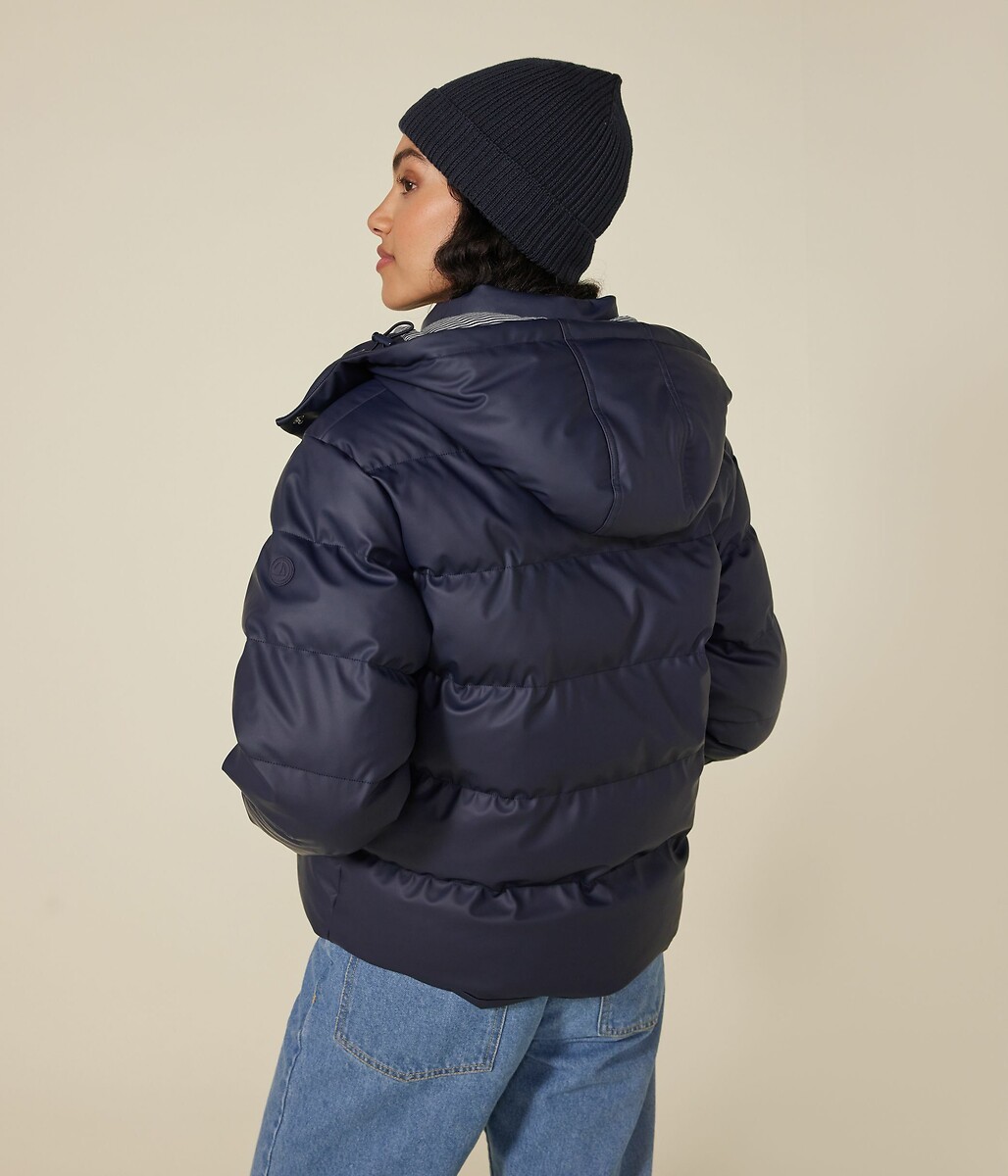 PETIT BATEAU<br>Jaqueta de penas com capuz