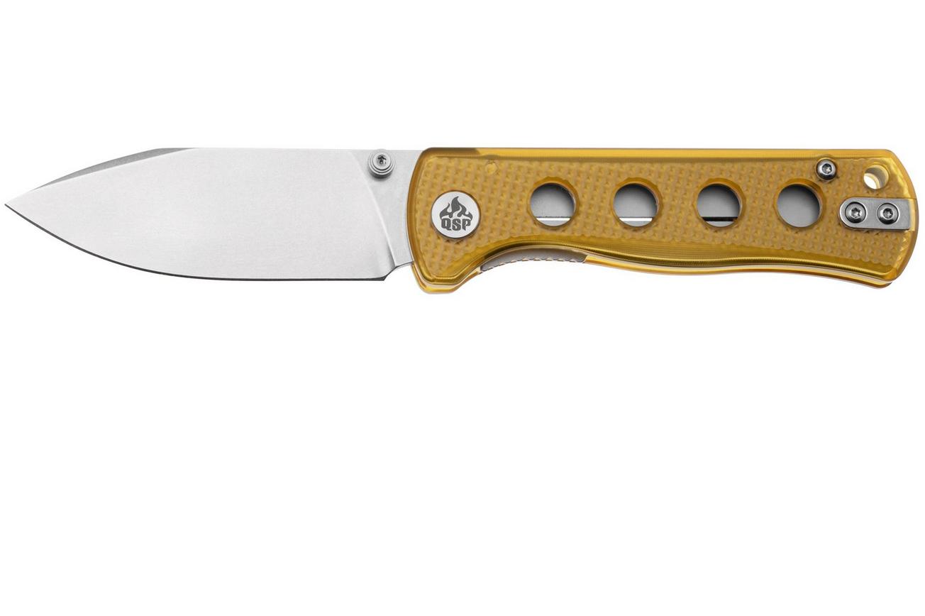 QSP Knife Canary Folder QS150-J1 Satin, Ultem, zakmes