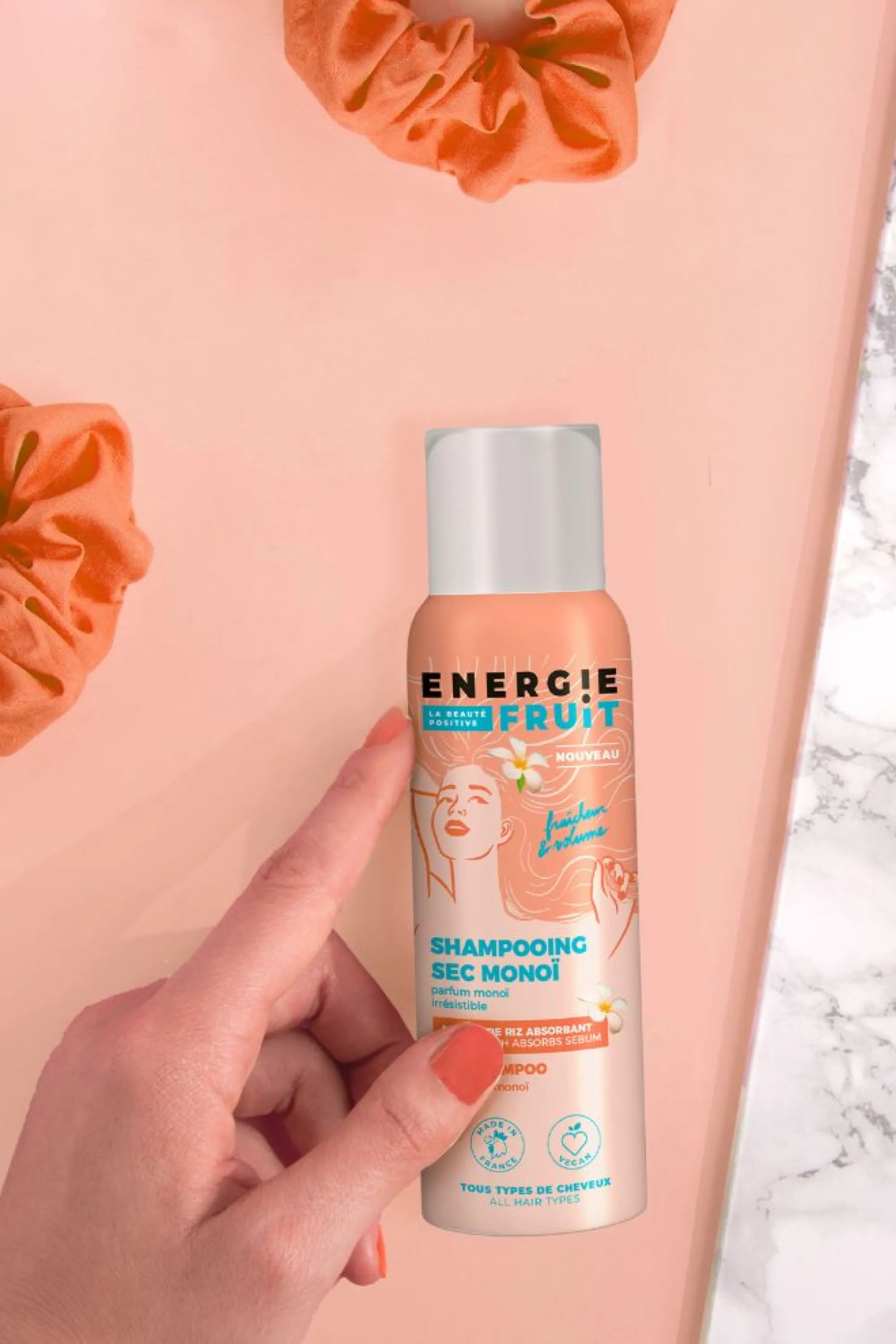 Energie Fruit Shampoing sec fraicheur & volume Monoï-150 ml