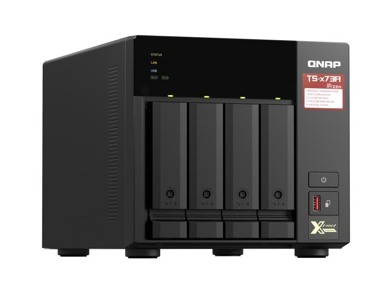 QNAP NAS TS-473A-8G 4-bay NAS mit 4 Laufwerkschächten