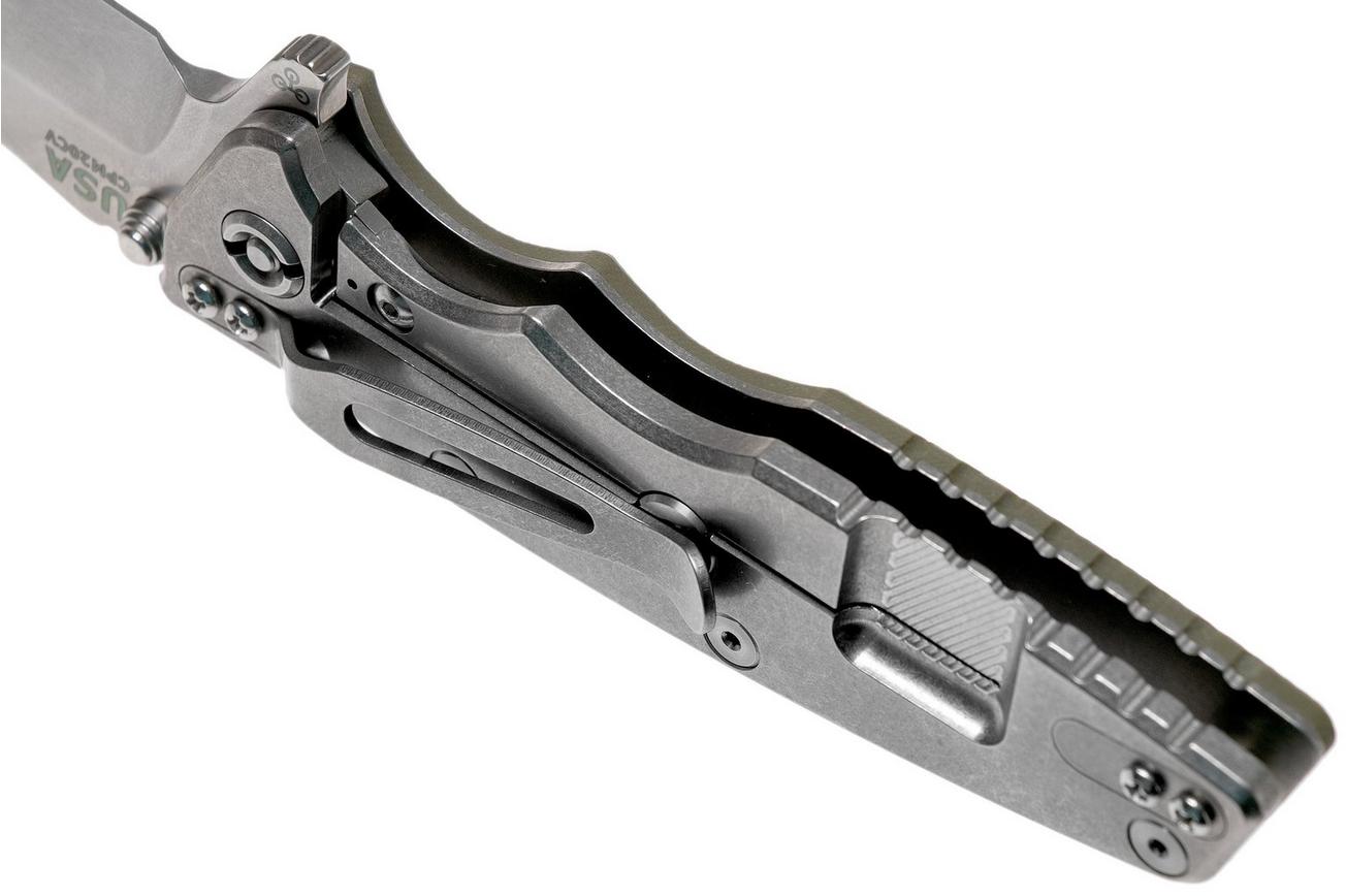 Rick Hinderer Eklipse 3.5” Tanto, CPM 20CV Stonewashed, OD Green G10 zakmes