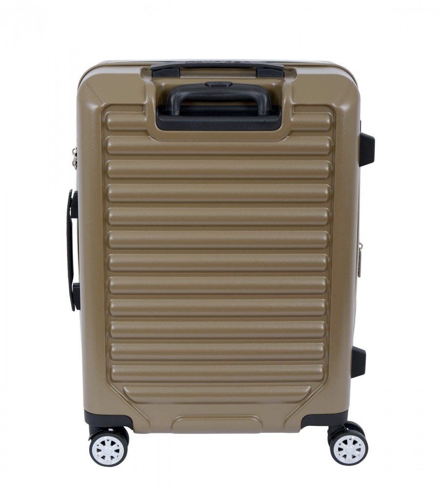 Mala de viagem média Calvin Klein Odyssey 70L marrom - 42x28x59cm -