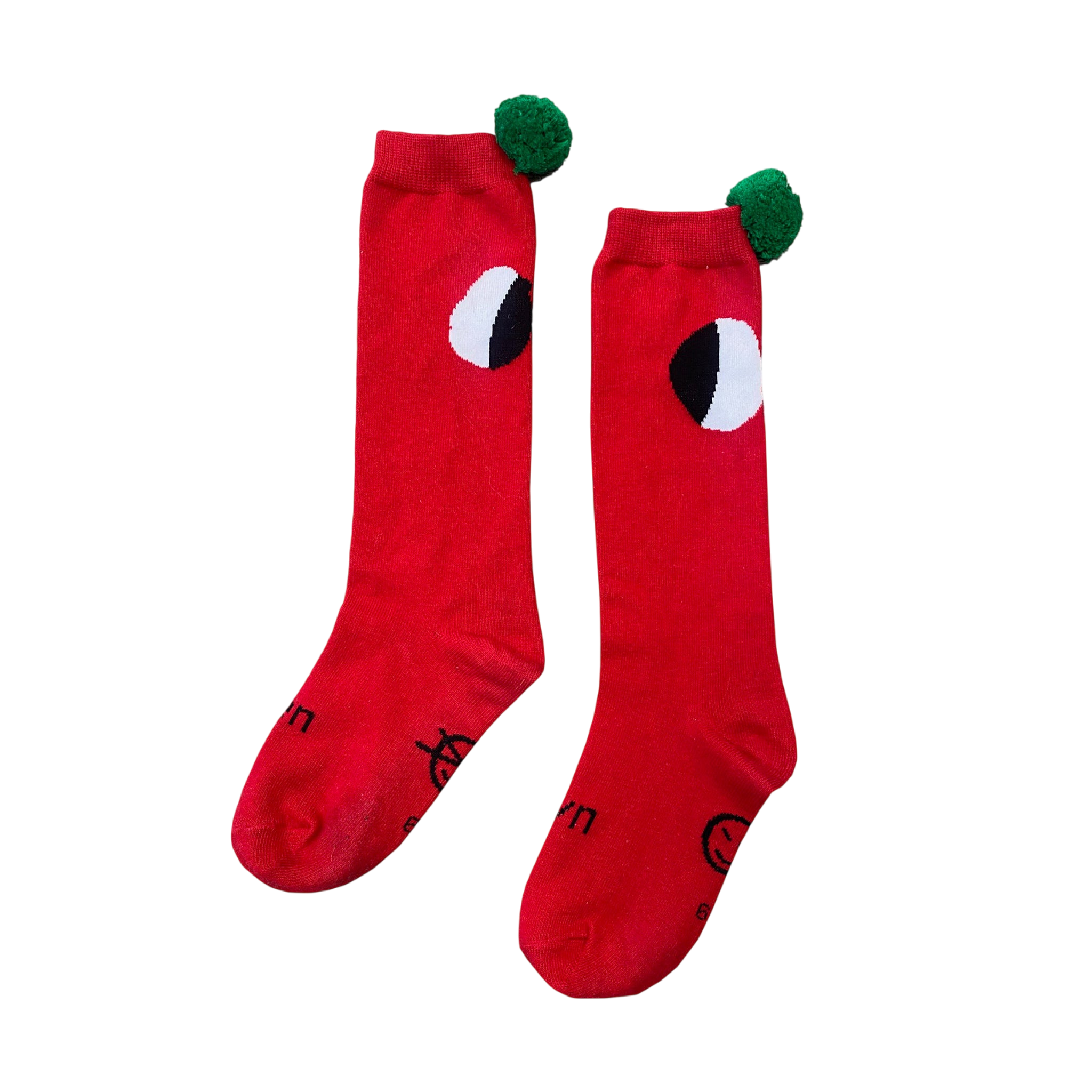 Socken Pom Pom Sock Ladybird Red