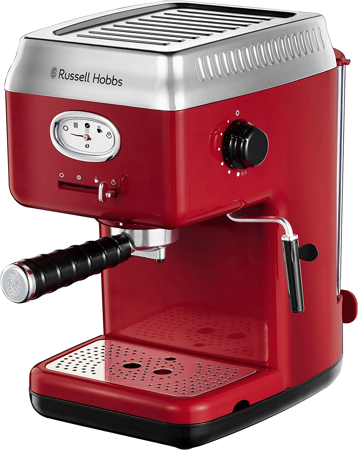 Russell Hobbs Siebträger Retro Espressomaschine Rot