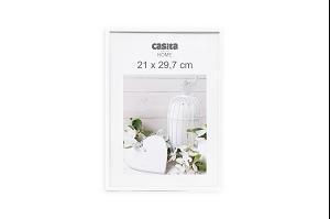 CADRE PHOTO PLASTIQUE VERRE BLANC A4 21X29.7CM