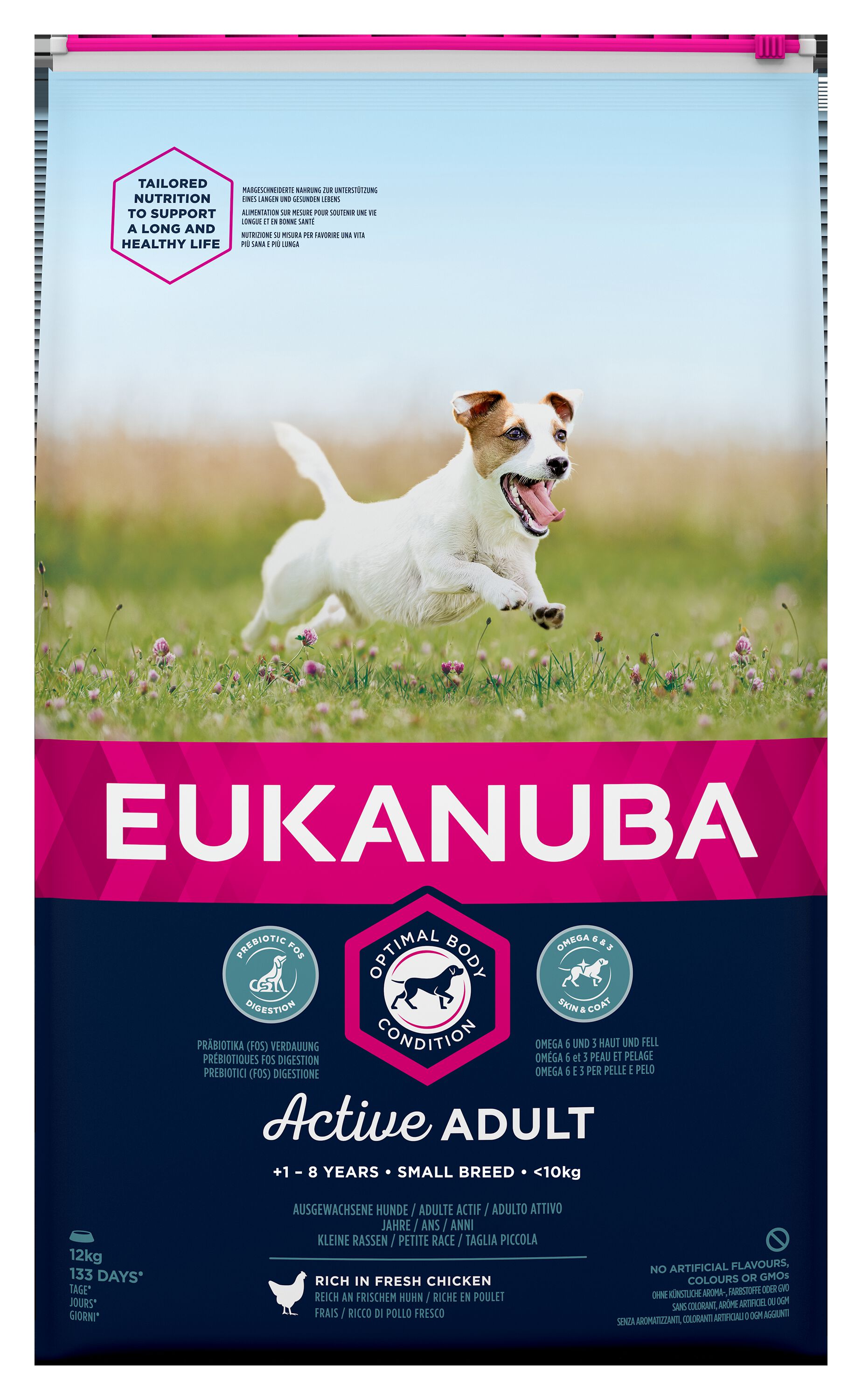Eukanuba Active Adult Small Breed - Hondenvoer - 12 Kilogram - kip