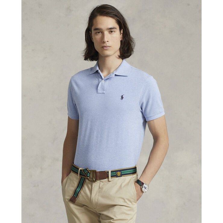 Polo Ralph Lauren Slim Fit Mesh Polo Shirt Blå