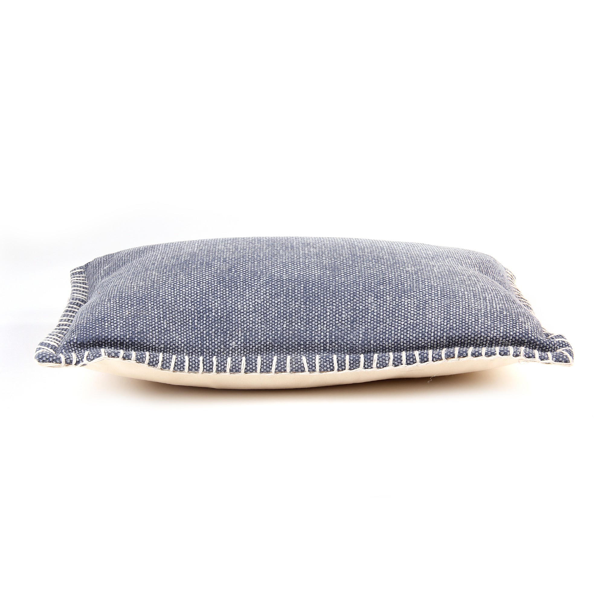Kissen 'Austell', blau, creme, B 50 cm, H 35 cm von fischer's lagerhaus
