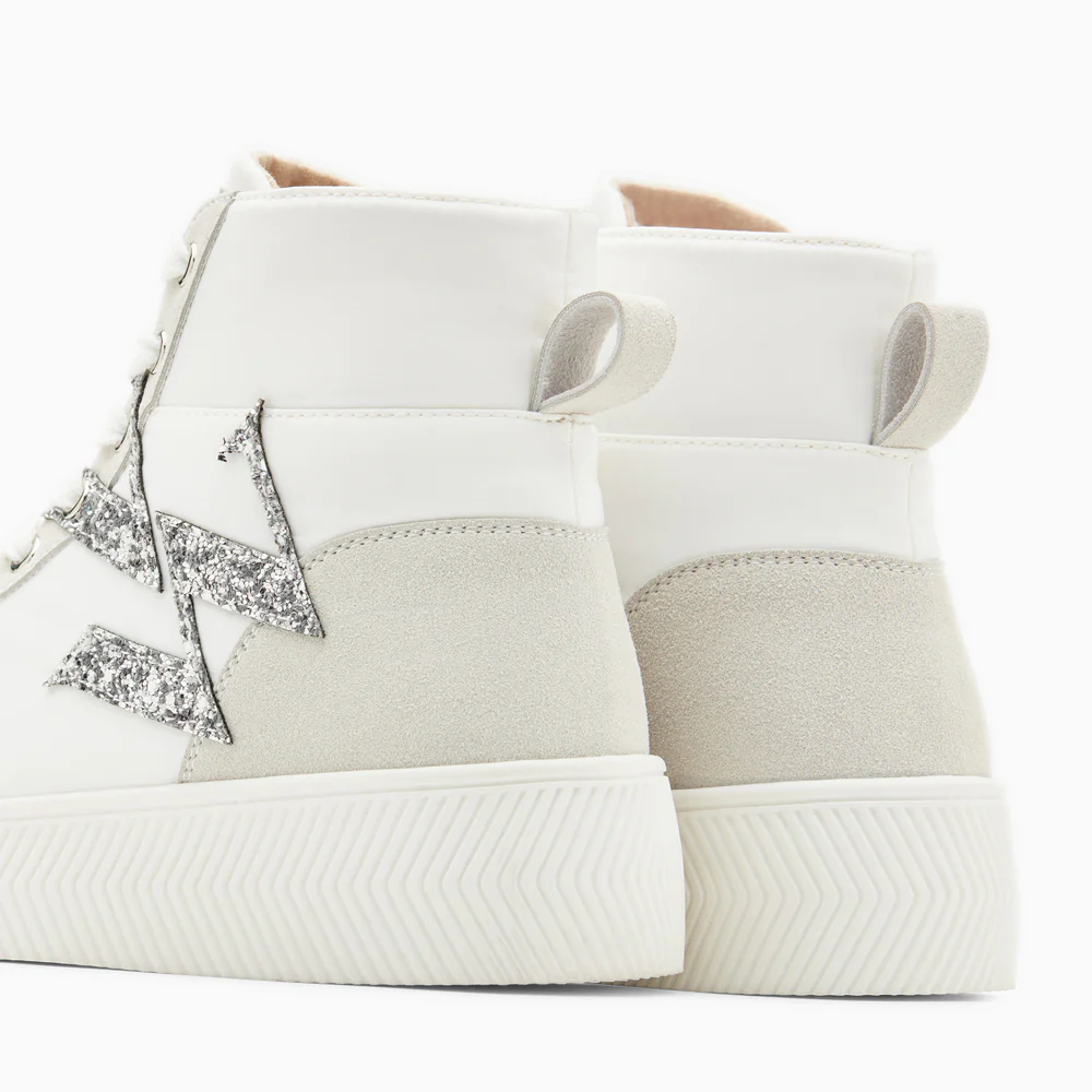 Sneakers-Baskets monogramme Sabrina montantes blanches