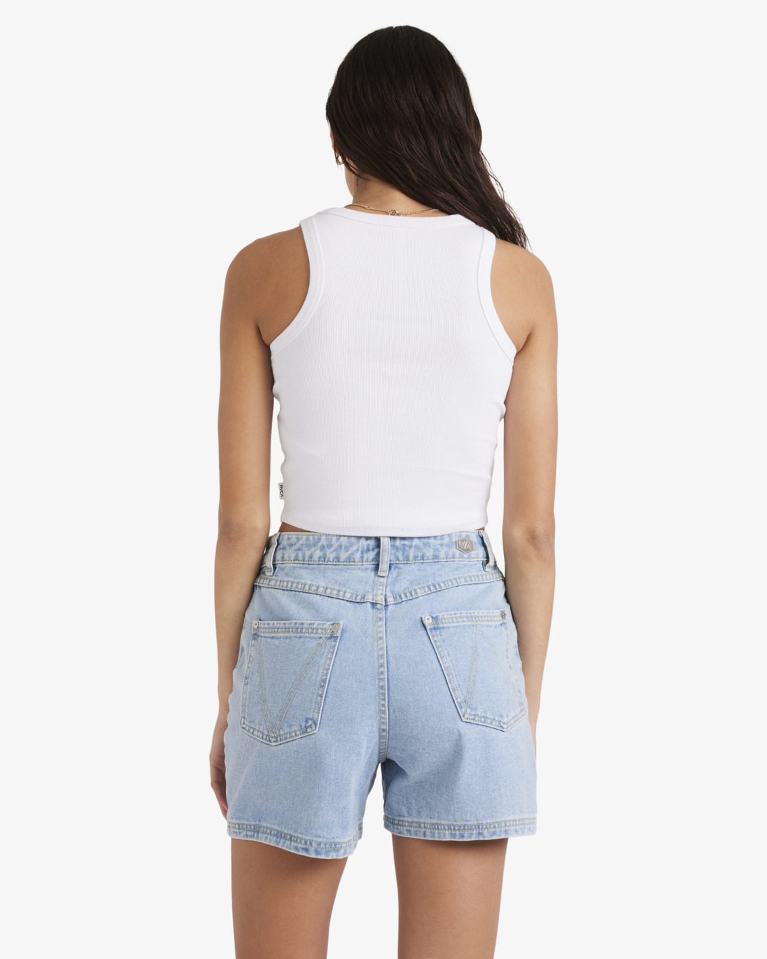 Rvca Coco Denim Short Light Blue Denim