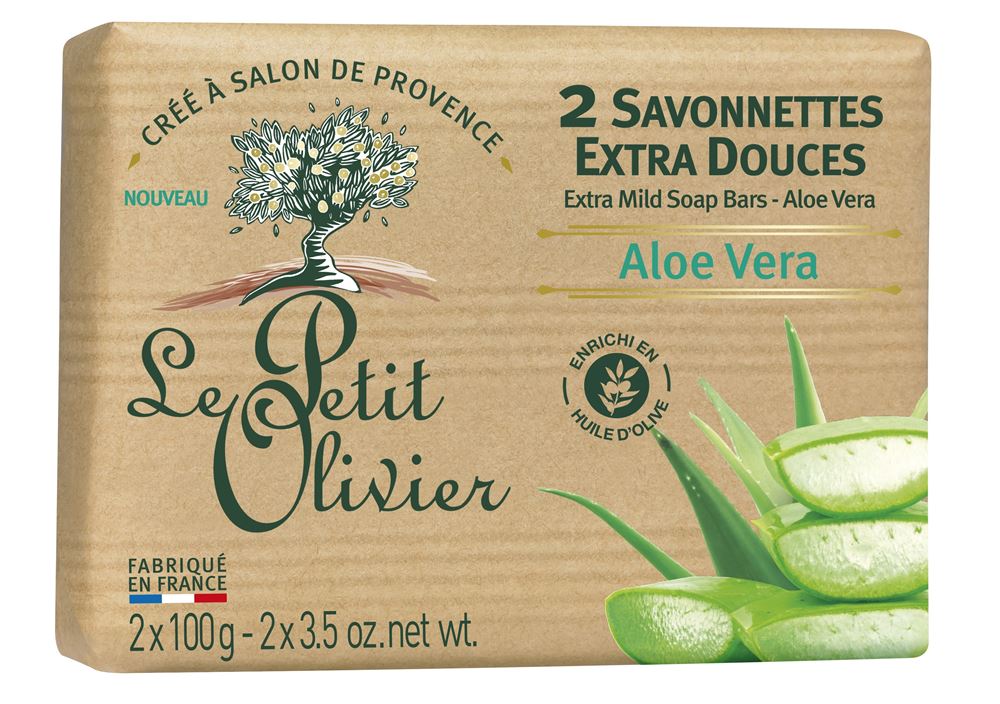 LE PETIT OLIVIER savonnettes extra douces aloe vera 100 g