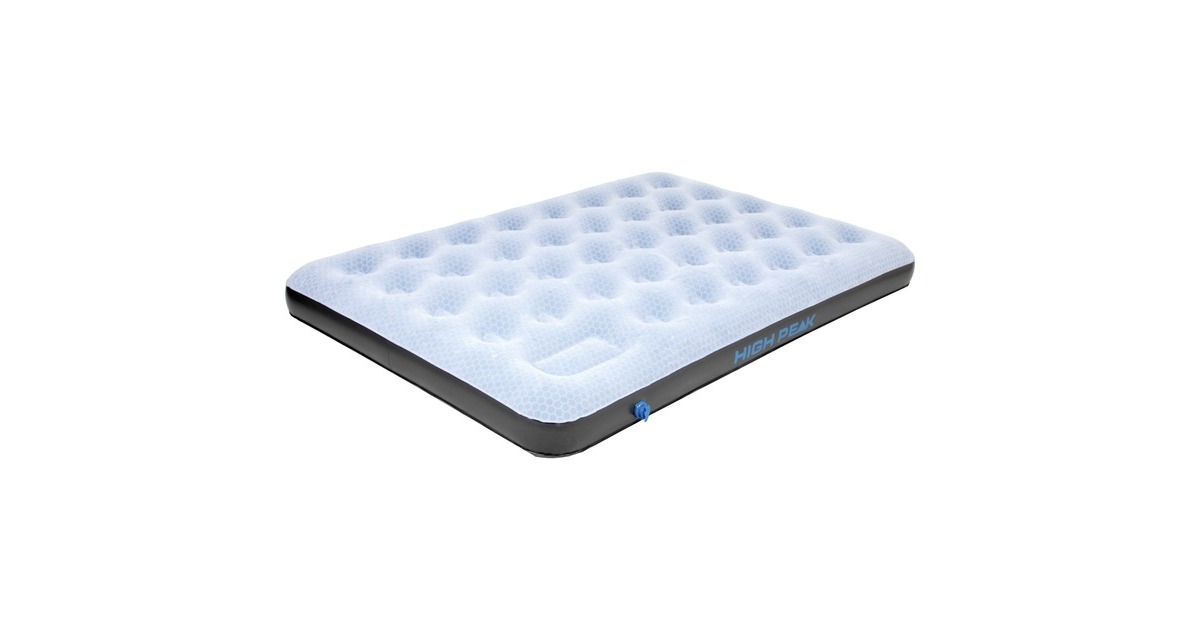 High PeakAir bed Double Comfort Plus luchtbed  (Grijs/blauw)
