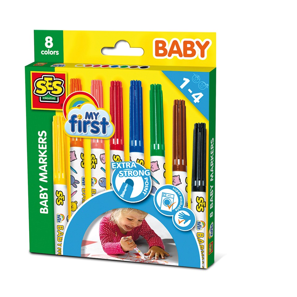 SES Creative - Babyfarver - 8 farver - (S00299)