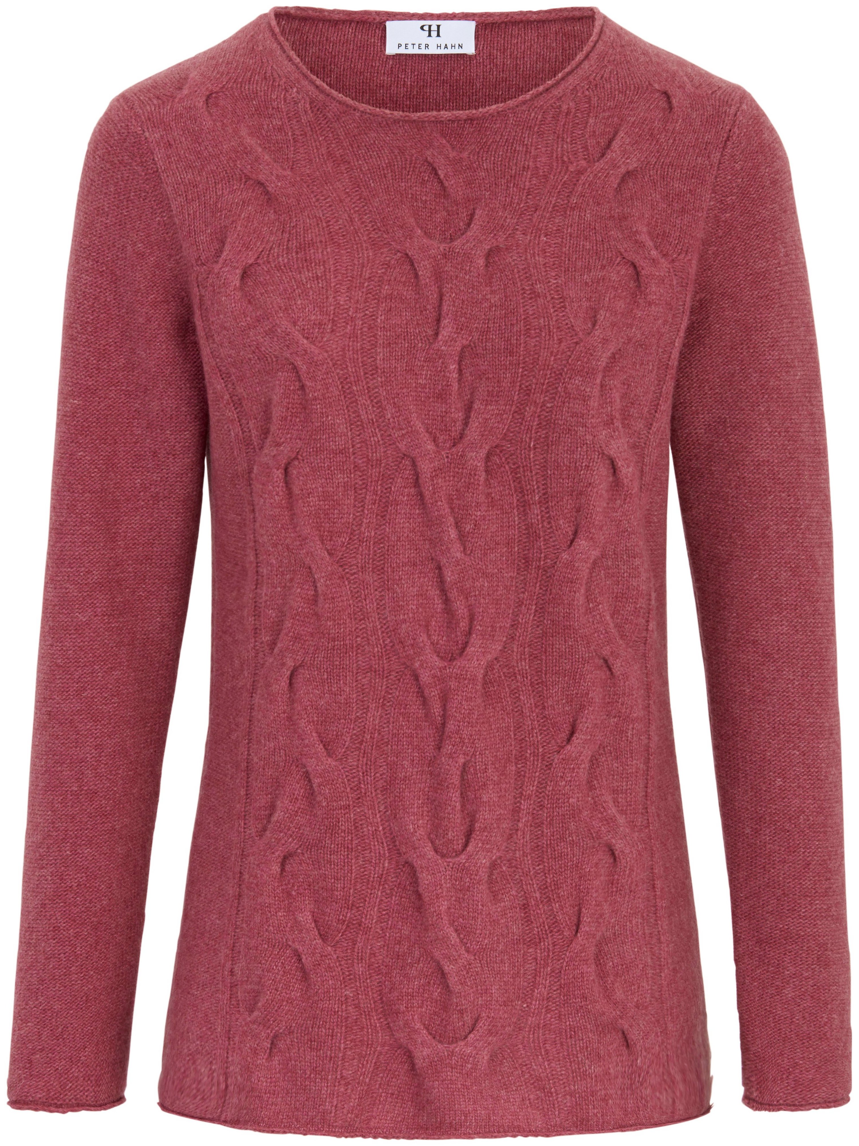 Rundhals-Pullover aus 100% Schurwolle